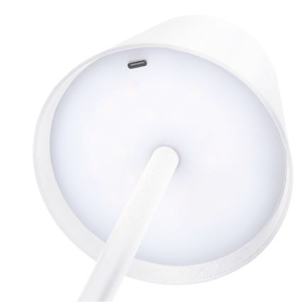 LED Stmívatelná nabíjecí dotyková stolní lampa LUCCA LED/3,7V 3000/4000/6500K 2000 mAh bílá