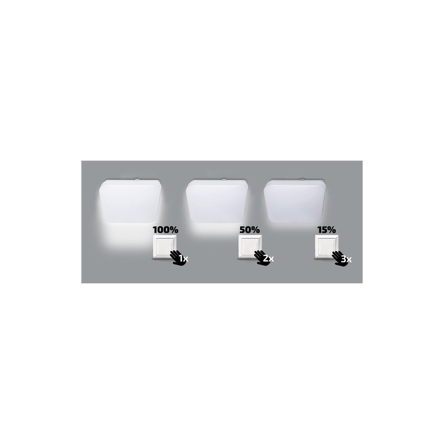 LED stropní svítidlo stmívatelné LED/18W/230V 38x38 cm