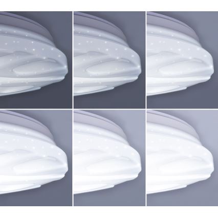 LED Stropní stmívatelné svítidlo s dálkovým ovládačem WAVE LED/60W/230V