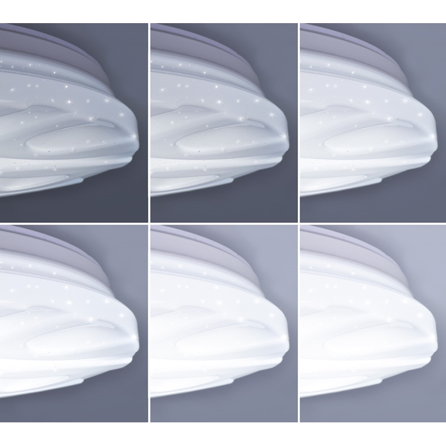 LED Stropní stmívatelné svítidlo s dálkovým ovládačem WAVE LED/60W/230V