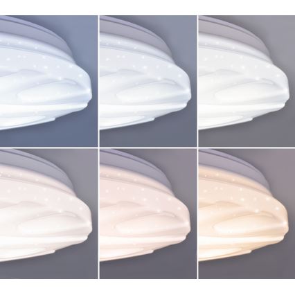 LED Stropní stmívatelné svítidlo s dálkovým ovládačem WAVE LED/60W/230V