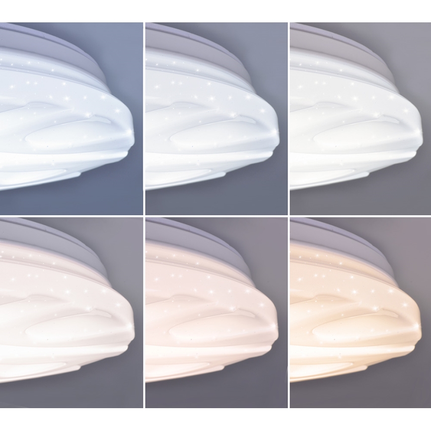 LED Stropní stmívatelné svítidlo s dálkovým ovládačem WAVE LED/60W/230V
