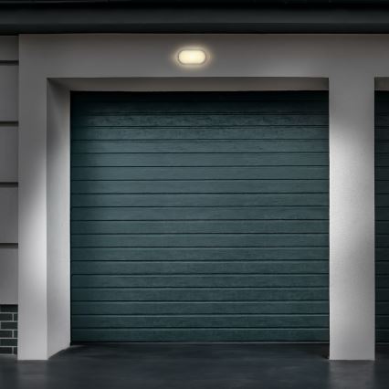 LED Venkovní nástěnné svítidlo LED/13W/230V 4000K IP54 šedá oválný