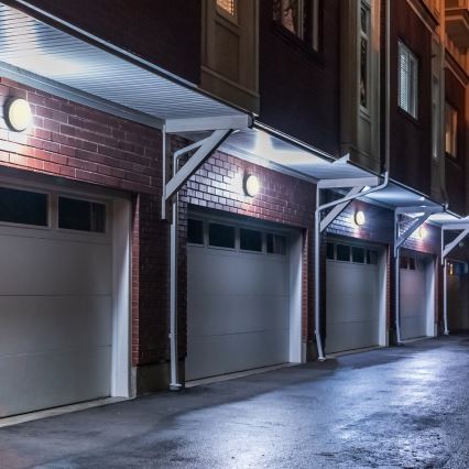 LED Venkovní nástěnné svítidlo LED/13W/230V 4000K IP54 šedá kulatý