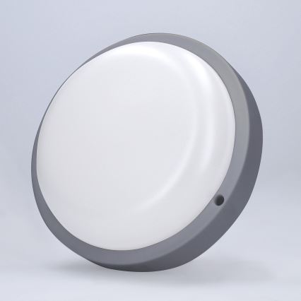 LED Venkovní nástěnné svítidlo LED/13W/230V 4000K IP54 šedá kulatý