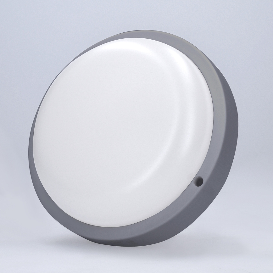 LED Venkovní nástěnné svítidlo LED/13W/230V 4000K IP54 šedá kulatý