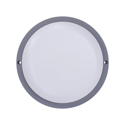 LED Venkovní nástěnné svítidlo LED/13W/230V 4000K IP54 šedá kulatý