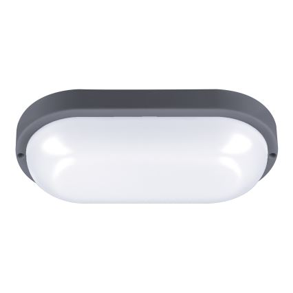 LED Venkovní nástěnné svítidlo LED/20W/230V 4000K IP54 šedá oválný