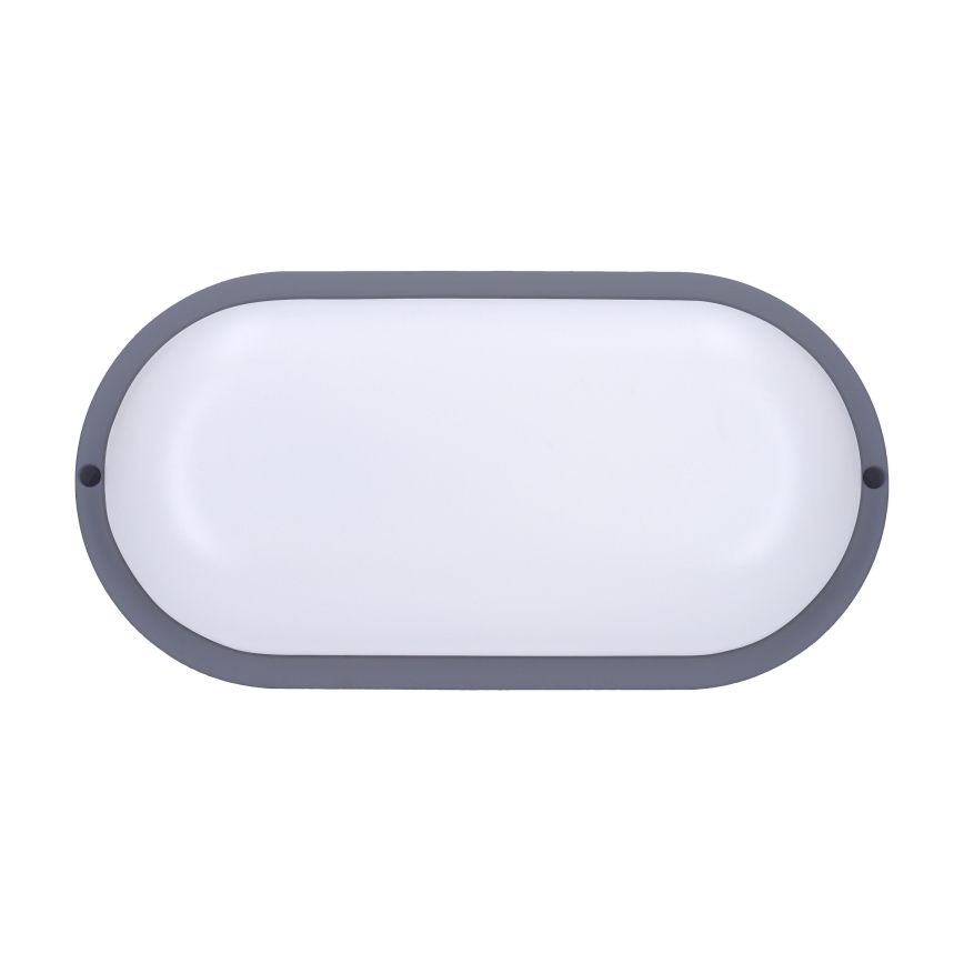 LED Venkovní nástěnné svítidlo LED/20W/230V 4000K IP54 šedá oválný