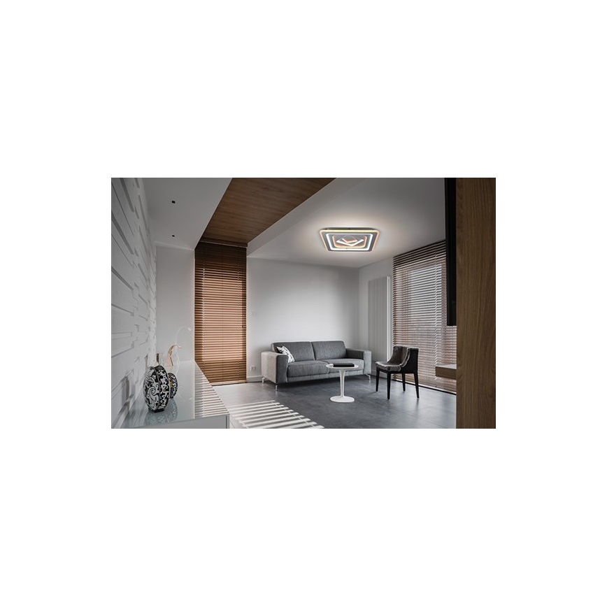 LED Stmívatelné stropní svítidlo TREVISO LED/48W/230V + dálkové ovládání