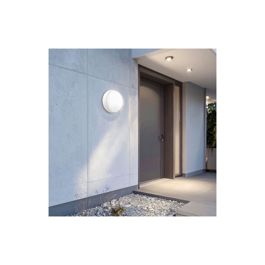 LED Venkovní nástěnné svítidlo 2v1 LED/20W/230V 3000/4000/6500K IP65 pr. 22 cm