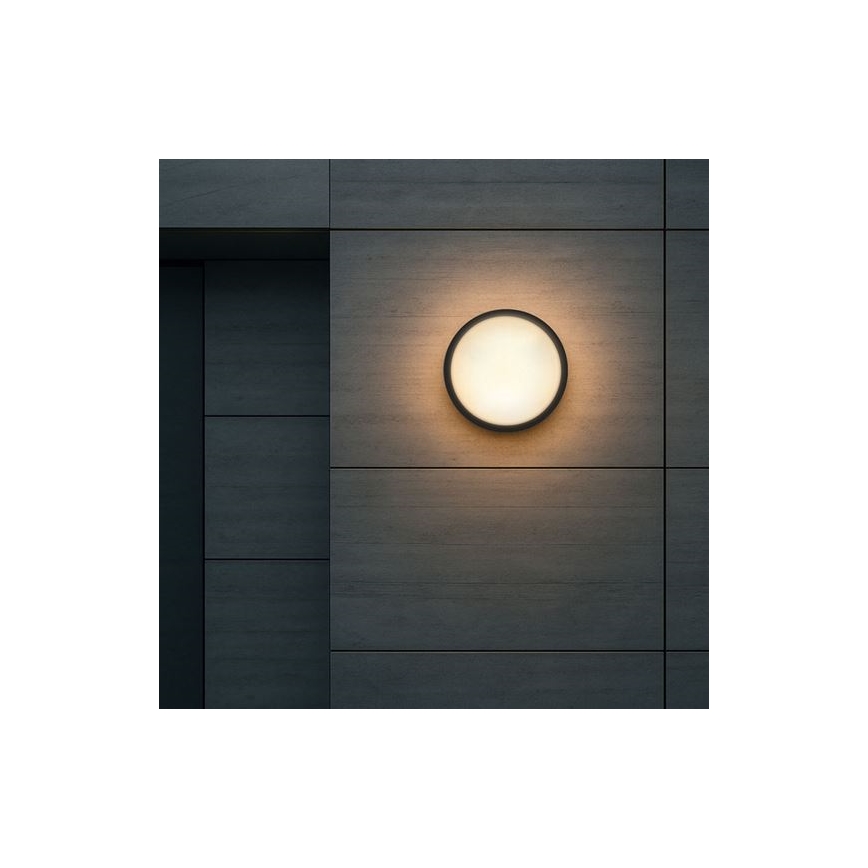 LED Venkovní nástěnné svítidlo 2v1 LED/20W/230V 3000/4000/6500K IP65 pr. 22 cm