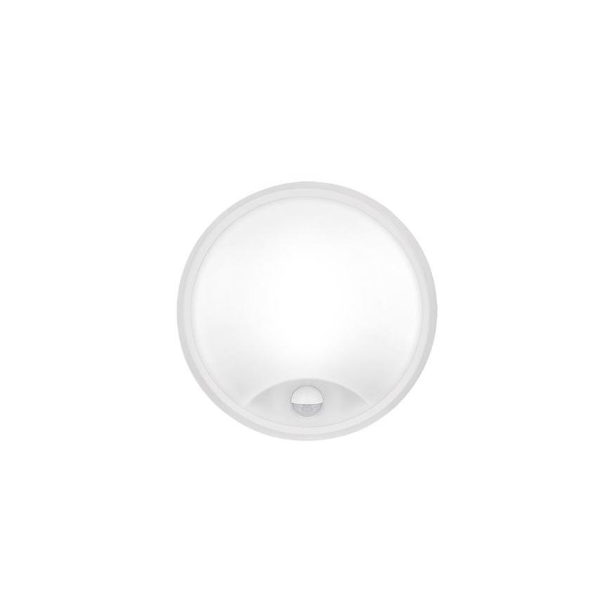 LED Venkovní nástěnné svítidlo se senzorem 2v1 LED/20W/230V 3000/4000/6500K IP65 pr. 22 cm