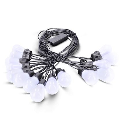 LED RGB Stmívatelný venkovní dekorační řetěz LED/10W/230V 20m IP44