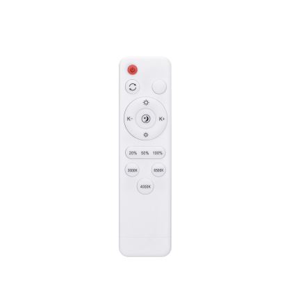LED Stmívatelné stropní svítidlo GREY LED/48W/230V 3000-6500K šedá pr. 38 cm + dálkové ovládání
