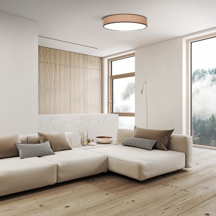 LED Stmívatelné stropní svítidlo BROWNIE LED/48W/230V 3000-6500K hnědá pr. 40 cm + dálkové ovládání