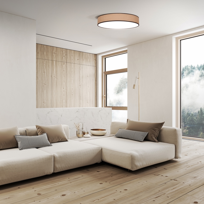 LED Stmívatelné stropní svítidlo BROWNIE LED/48W/230V 3000-6500K hnědá pr. 40 cm + dálkové ovládání