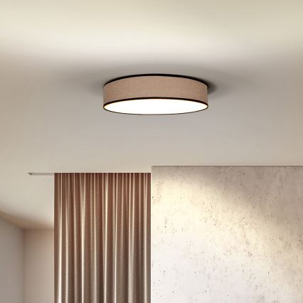 LED Stmívatelné stropní svítidlo BROWNIE LED/48W/230V 3000-6500K hnědá pr. 40 cm + dálkové ovládání