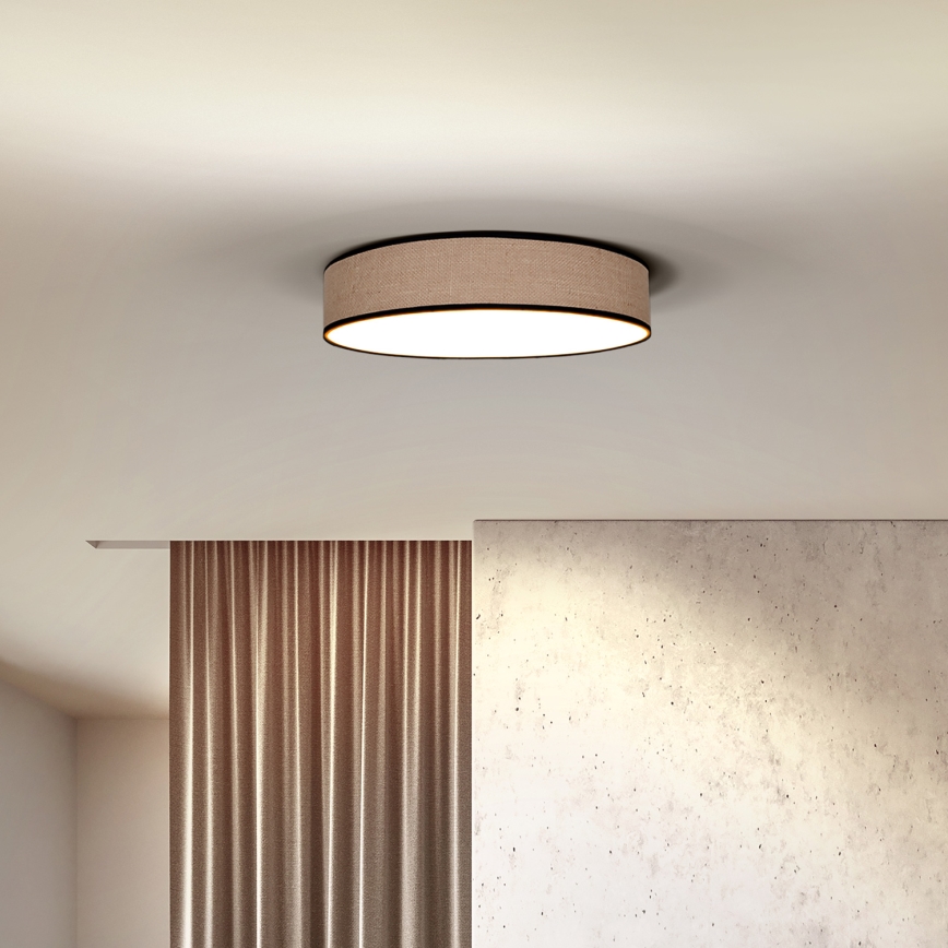 LED Stmívatelné stropní svítidlo BROWNIE LED/48W/230V 3000-6500K hnědá pr. 40 cm + dálkové ovládání