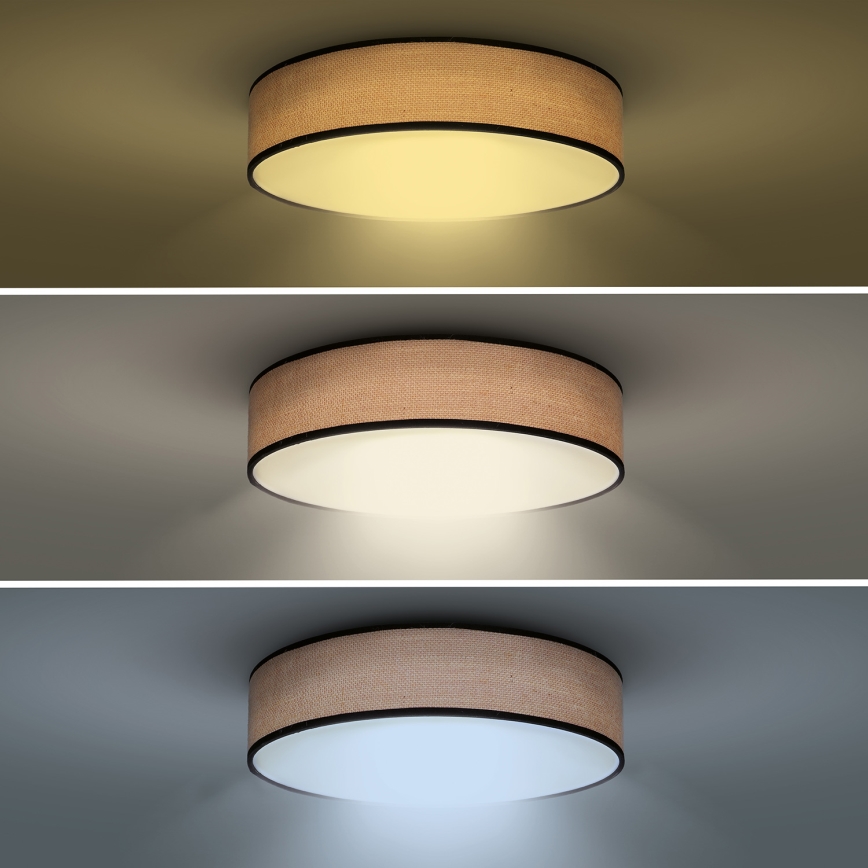LED Stmívatelné stropní svítidlo BROWNIE LED/48W/230V 3000-6500K hnědá pr. 40 cm + dálkové ovládání