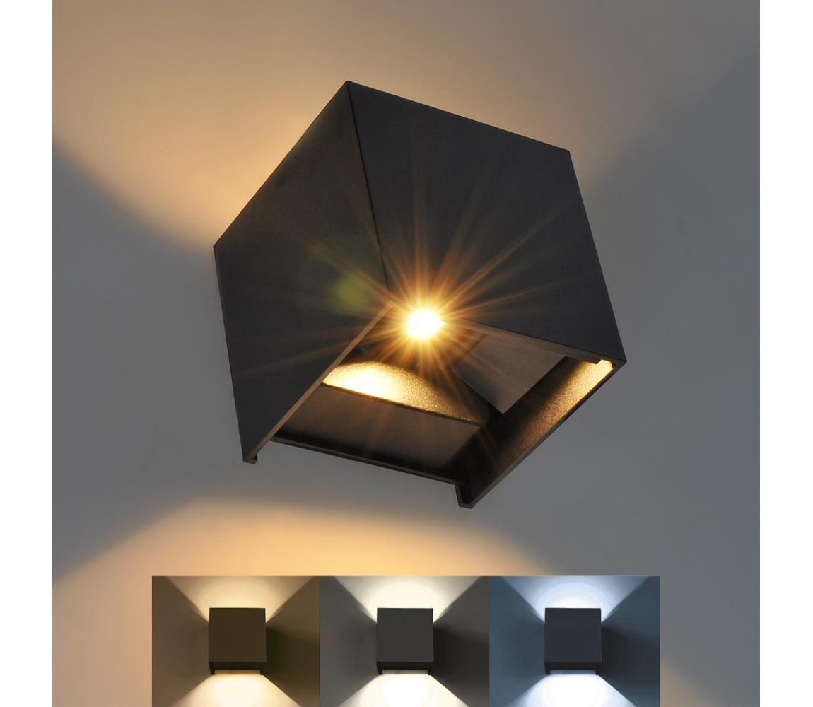 Solight Solight WO801-B - LED Venkovní nástěnné svítidlo PARMA LED/6W/230V IP54 černá SL1391