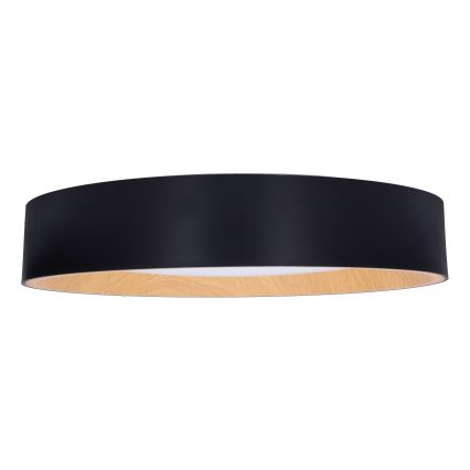 LED Stmívatelné stropní svítidlo LARIOS LED/48W/230V 3000-6500K pr.39 cm černá + dálkové ovládání