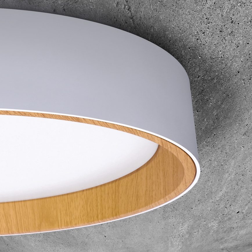 LED Stmívatelné stropní svítidlo LARIOS LED/48W/230V 3000-6500K pr.39 cm bílá+ dálkové ovládání