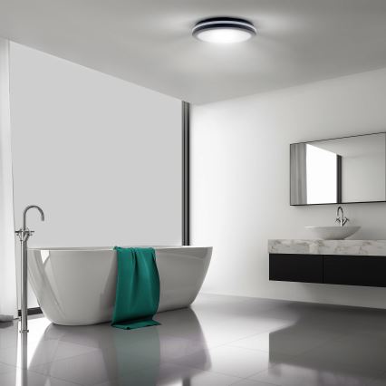 LED Stmívatelné venkovní stropní svítidlo LED/18W/22W/26W/230V 3000/4000/6500K IP65 černá