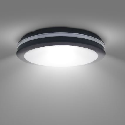 LED Stmívatelné venkovní stropní svítidlo LED/18W/22W/26W/230V 3000/4000/6500K IP65 černá