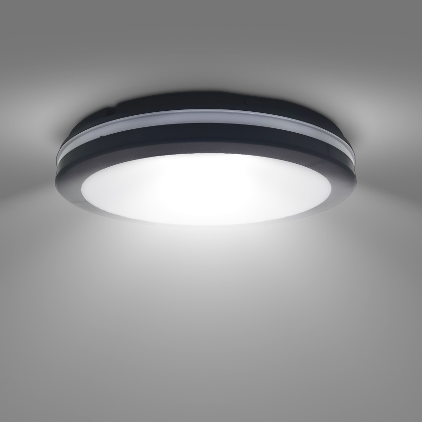 LED Stmívatelné venkovní stropní svítidlo LED/18W/22W/26W/230V 3000/4000/6500K IP65 černá