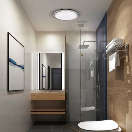 LED Koupelnové stropní svítidlo ACATE LED/18W/230V 3000/4000/6000K pr. 22 cm IP54