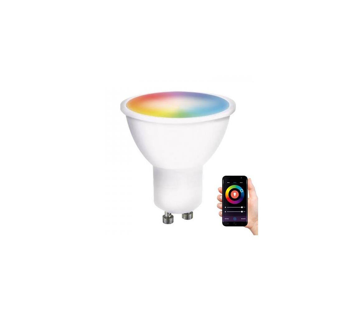 Solight Chytrá WiFi žárovka LED GU10 5W RGB