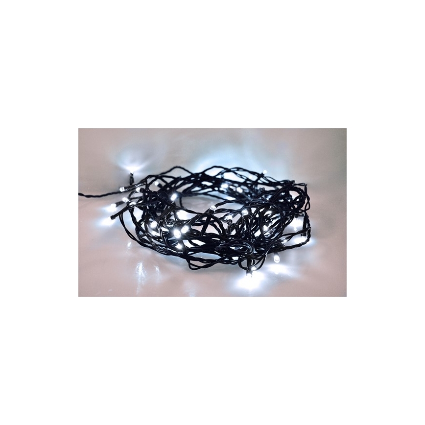 LED Vánoční venkovní řetěz 100xLED/230V IP44 10m studená bílá