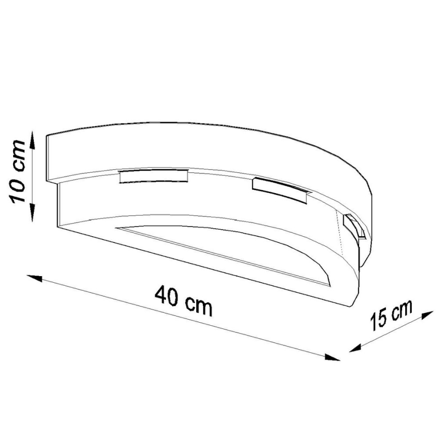 Nástěnné svítidlo HELIOS 1xE27/60W/230V bílá