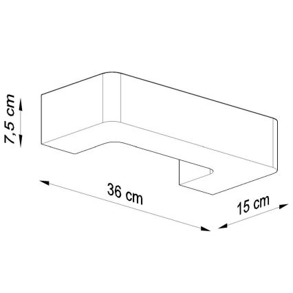 Nástěnné svítidlo MAGNET 1xE27/60W/230V bílá