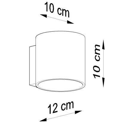 Nástěnné svítidlo ORBIS 1 1xG9/40W/230V černá