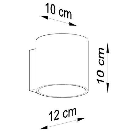 Nástěnné svítidlo ORBIS 1 1xG9/40W/230V šedá