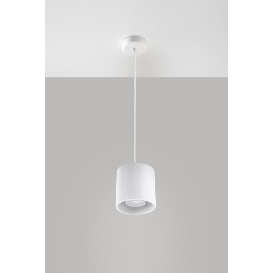 Lustr na lanku ORBIS 1 1xGU10/40W/230V bílá