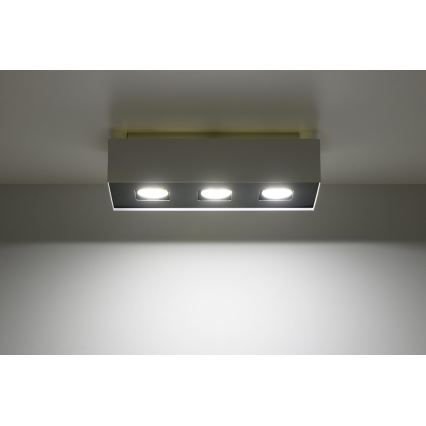 Stropní svítidlo MONO 3 3xGU10/40W/230V