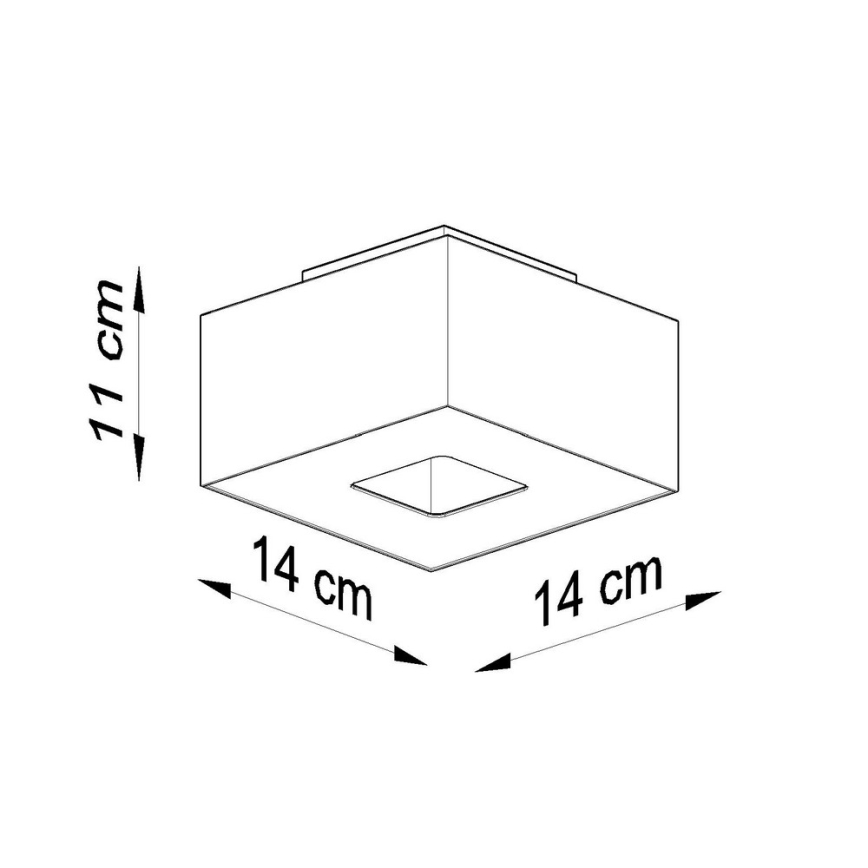 Stropní svítidlo MONO 1 1xGU10/40W/230V