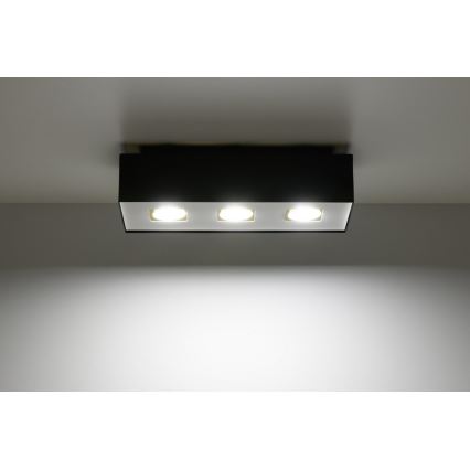 Stropní svítidlo MONO 3 3xGU10/40W/230V