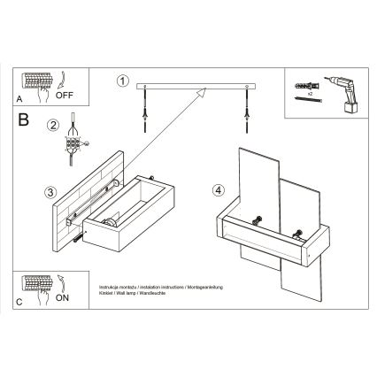 Nástěnné svítidlo FENIKS 1 1xE27/60W/230V bříza/buk/wenge