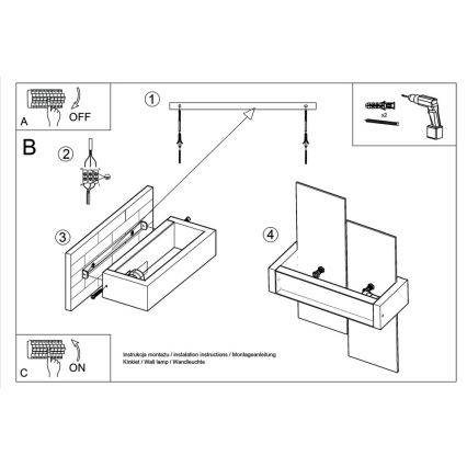 Nástěnné svítidlo FENIKS 1 1xE27/60W/230V bříza/buk/bílá