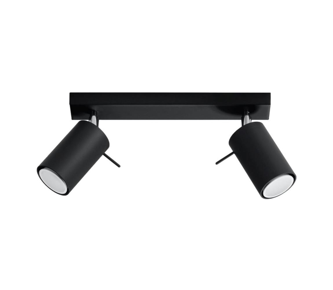 Sollux Sollux SL.0092 - Bodové svítidlo RING 2 2xGU10/40W/230V černá SLX0057