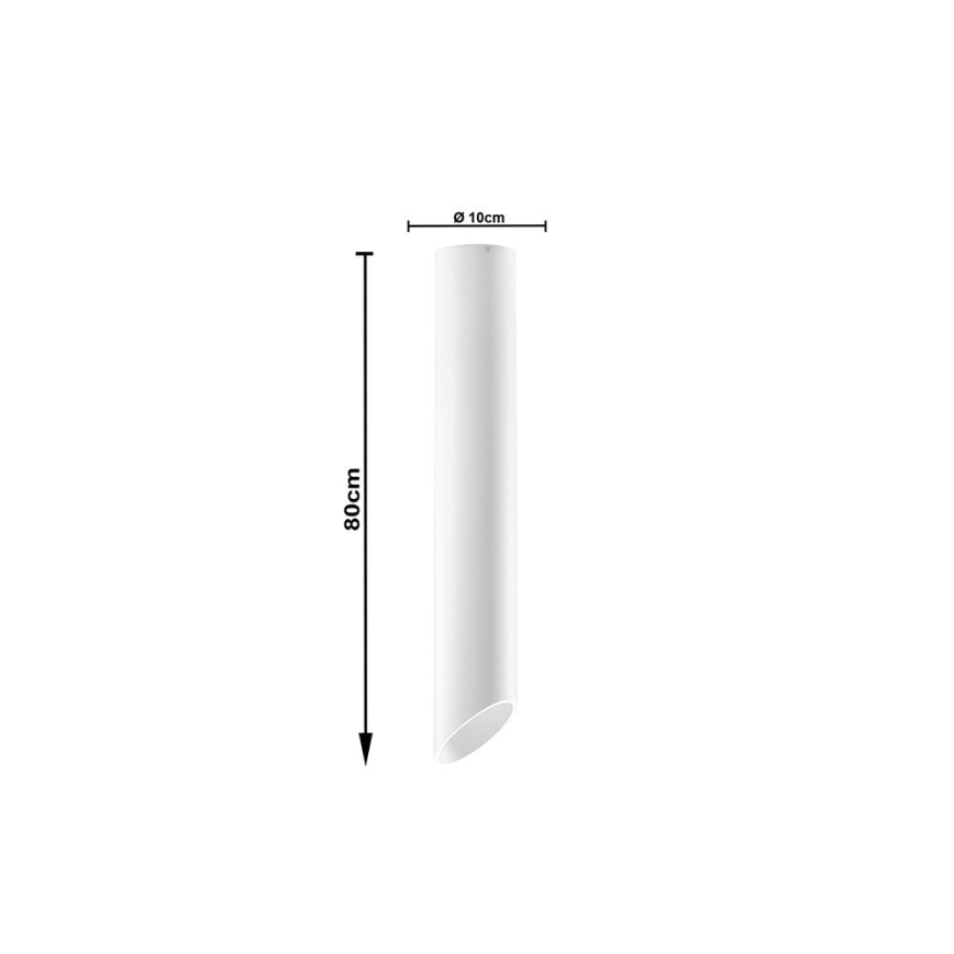 Stropní svítidlo PENNE 80 1xGU10/40W/230V bílá