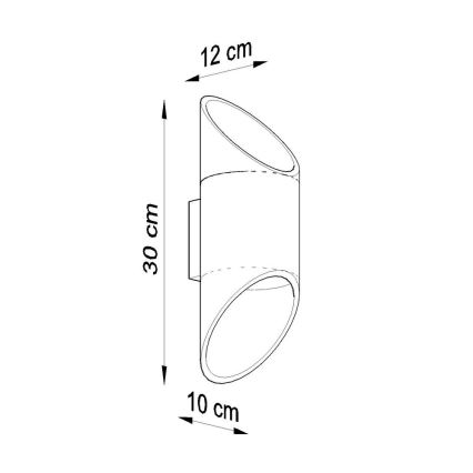 Nástěnné svítidlo PENNE 30 1xG9/40W/230V bílá