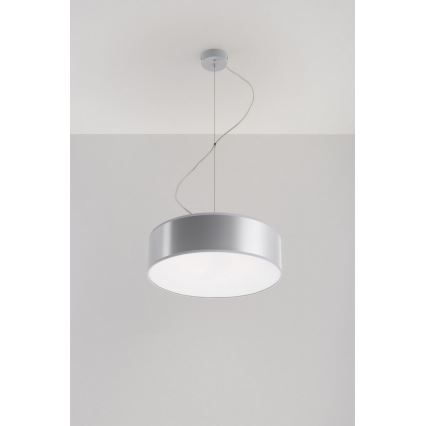 Lustr na lanku ARENA 35 2xE27/60W/230V šedá