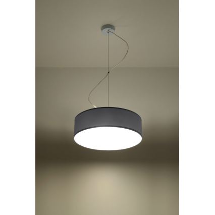 Lustr na lanku ARENA 35 2xE27/60W/230V šedá