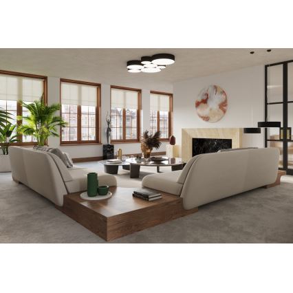 Lustr na lanku ARENA 3xE27/15W/230V černá