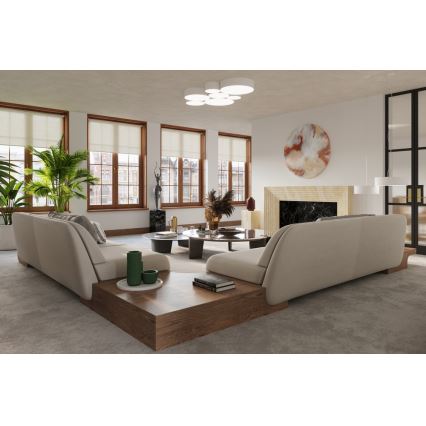 Lustr na lanku ARENA 3xE27/15W/230V bílá